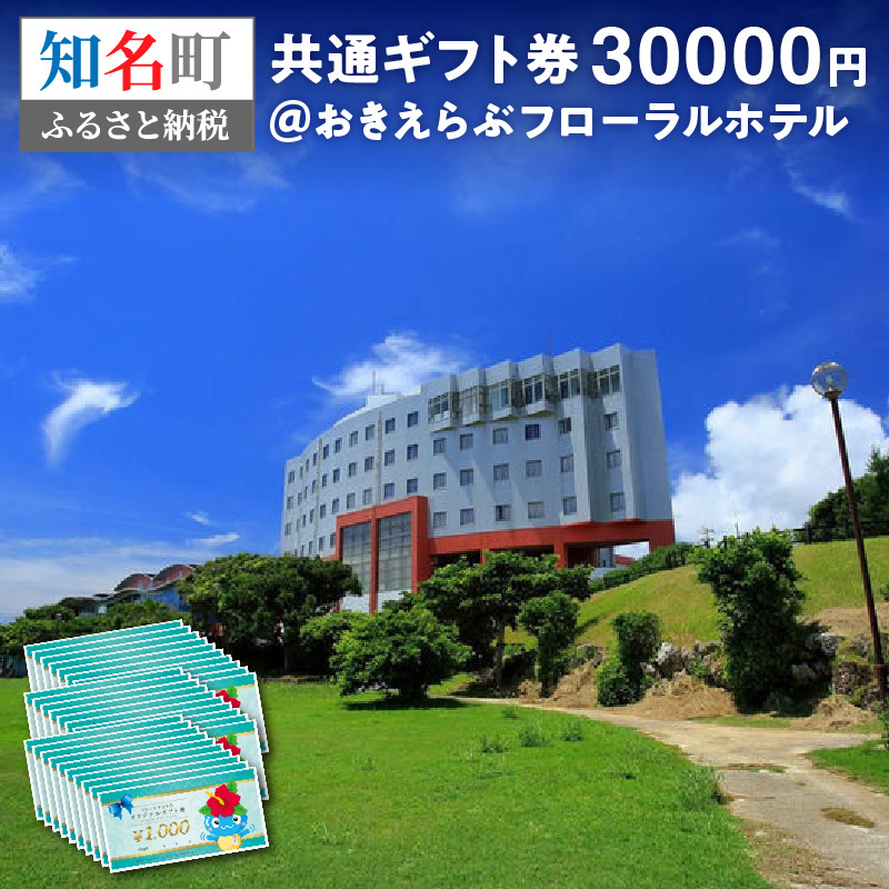 共通ギフト券30000円＠おきえらぶフローラルホテル　eチケット